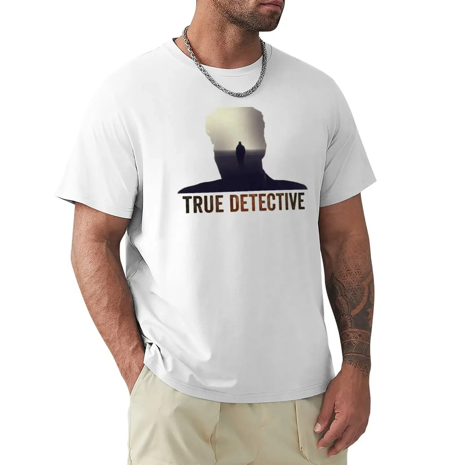 

True Detective Intro Tshirt T-Shirt korean fashion for a boy t shirts men