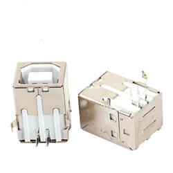 5 - Pack USB Type A Socket Connectors - Female & Male Solder Jacks with Vertical and Bend Needle Options (USB15)