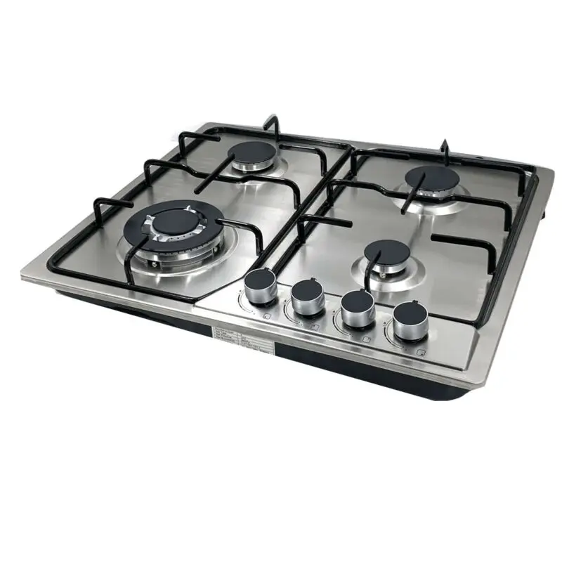 Clean Stainless Steel LPG Kitchen Portable Gas Stove LPGNG 4 Burner Gas Stove for Cooking