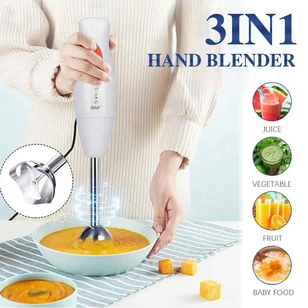 Electric Hand Blender Kitchen Food Processor Stir Stick Portable Mini Mixer Egg Beater Juice Bean Vegetable Meat Grinder Chopper portable collapsible digital food thermometer meat water milk cooking probe bbq electronic oven waterproof kitchen tools