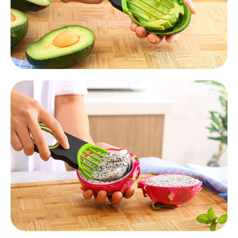 3 in 1 Avocado Tool kitchen gadgets Avocado Slicer and Pitter-All-in-One Avocado Peeler and Slicer for Hass Florida Avocadoes