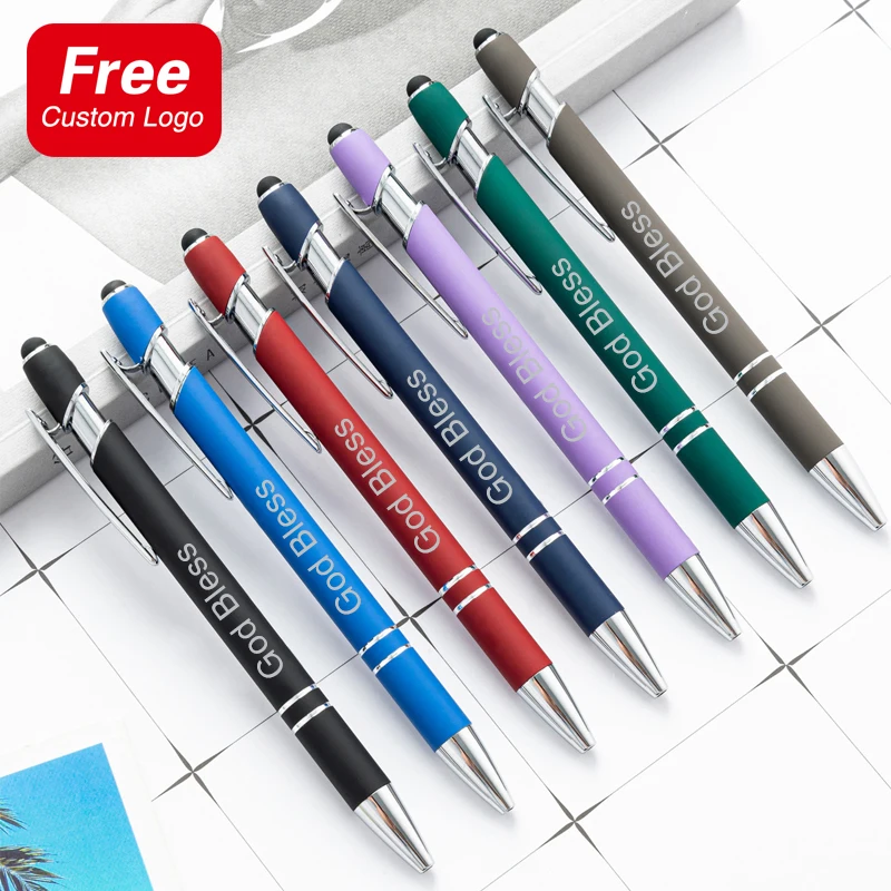 Stylos à Bille Personnalisables Avec Stylet écran Tactile - Gravure Laser Gratuite - Idéal Entreprises, Cadeaux, événements - Quantités De 12 à 500