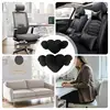 General Heart Angel Wings Pillow 2X Car Headrest Pillow With Wings Cozy Cute Car Pillow Headrest For Driving Home 5