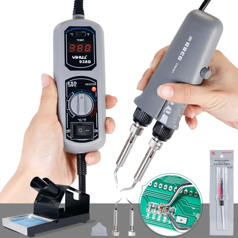 938D Portable Hot tweezers Mini Soldering Station Hot Tweezer for BGA SMD repairing Portable tweezers