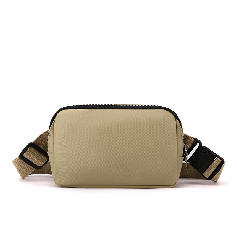 1 unisex waist bag, adjustable shoulder strap, outdoor sports crossbody bag, chest bag, simple black durable, fashionable multif