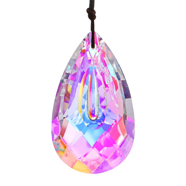 76 Mm Ab Bevonócsillár Kristályprizmák Suncatcher Az Ablakhoz Szivárványkészítő Lógó Kristályok Medál Beltéri Dekoráció Ajándék - Image 2