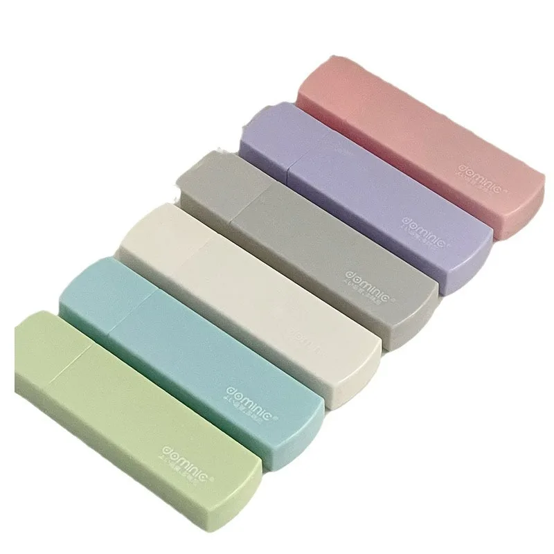 6pcs Morandi Correction With High Aesthetics, Simple Alterations,Portable Square Student Handbook Correction Set School Supplies - 5