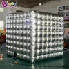 Custom-made Inflatable Silivering Photo Booth Inflatable  Silivering Square 2-Door-Tent For Wedding Decoration/Party 4