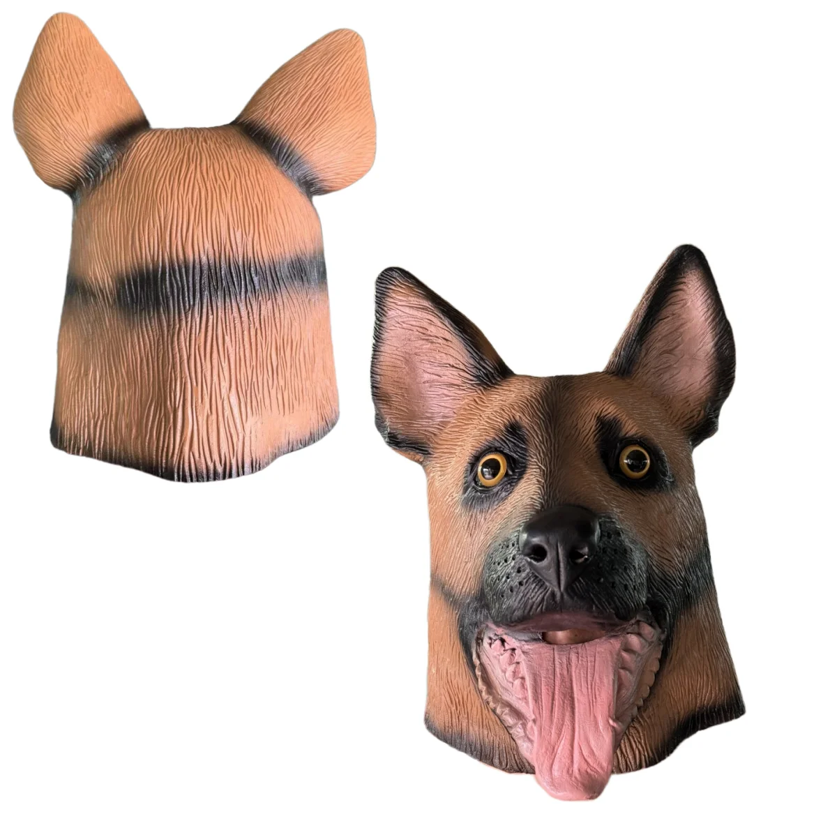 

Halloween Dog Head Mask for Adults Latex Animal Head Mask Full Head Fancy Dress Up Carnival Party Masquerade Cosplay Costume