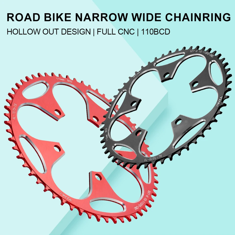 VXM 110/5 BCD 110BCD Road Bike Narrow Wide Chainring with Disc