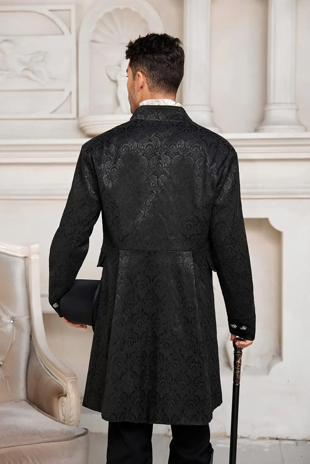 FYMNSI Homme Prince Costume Blazer Gothic Steampunk Réunion