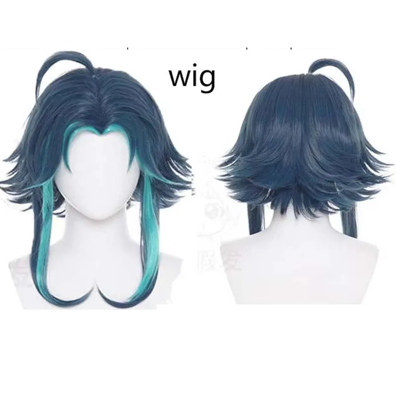 Cosplay Costume Xiao Cosplay Costume Cosplay Anime Xiao Full Set Wig Mask Tattoo Sticker for Halloween Outfits