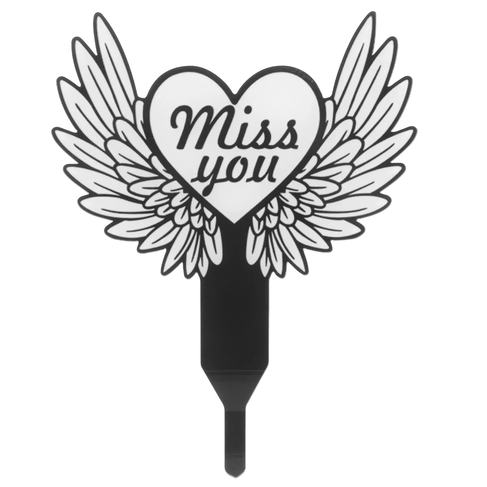 

Cross Memorial Pile Sympathy Sign Tombstone Garden Ornament Winged Angel Grave Plaque Marker The