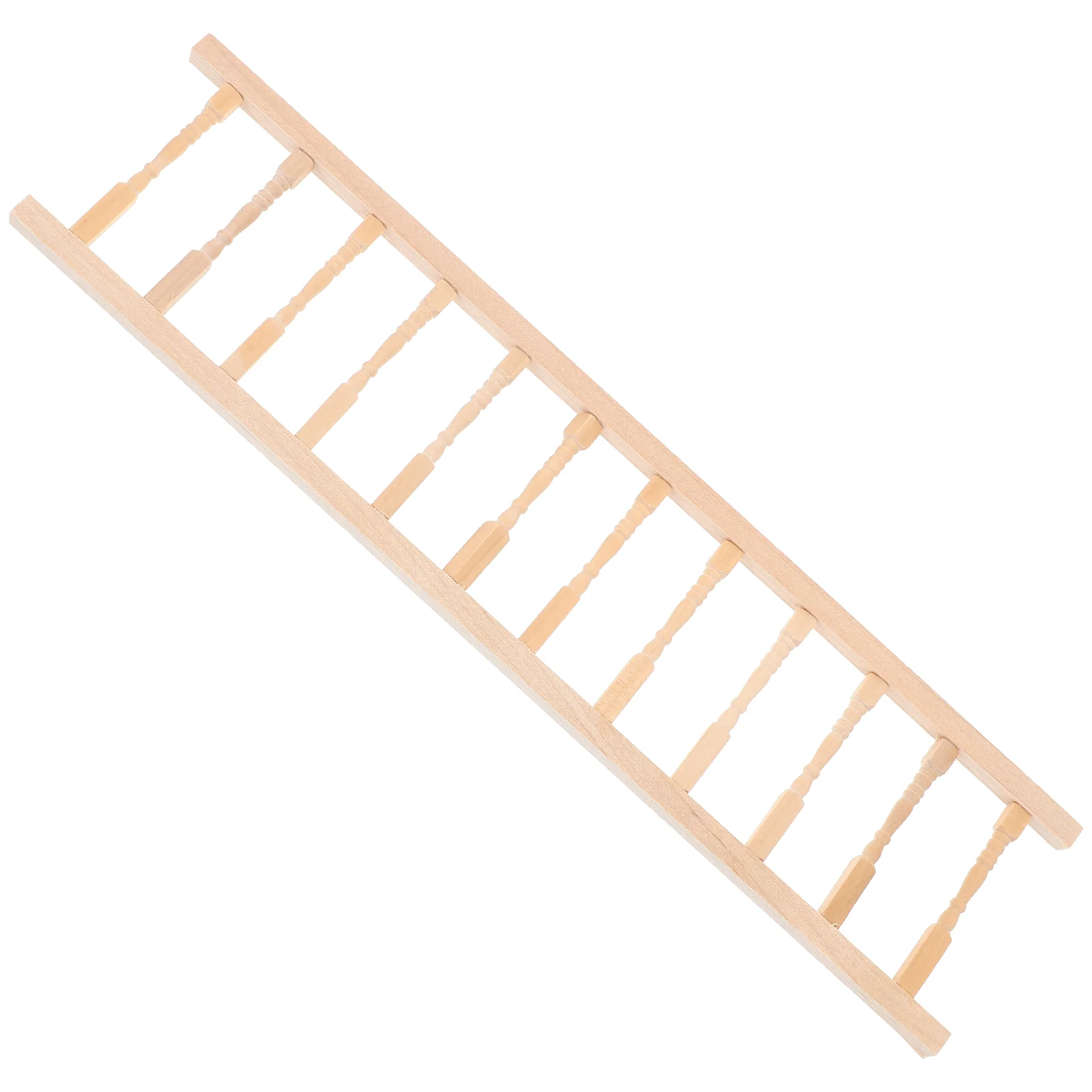 Wooden Miniature House Fence Handrail Dollhouse Furniture