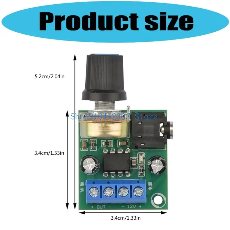 Mini Amplifier Board - Low Noise Power Audio Module, 3V-12V, 0.5W-10W Output