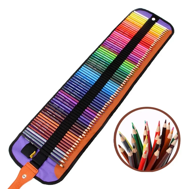 

50/72 Colors Wood Colored Pencils lapis de cor Non-toxic Lead-free Oily Colored Pencil Writing Pen For School Drawing Sketch