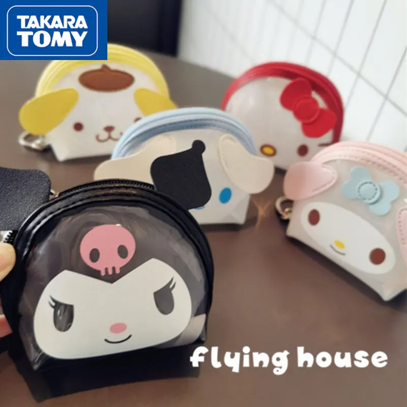 

Набор для девочек TAKARA TOMY, милый креативный комплект карт Hello Kitty, водонепроницаемый кошелек для монет из ПВХ, школьный рюкзак, брелок с подвеской, маленькая сумка с подвеской