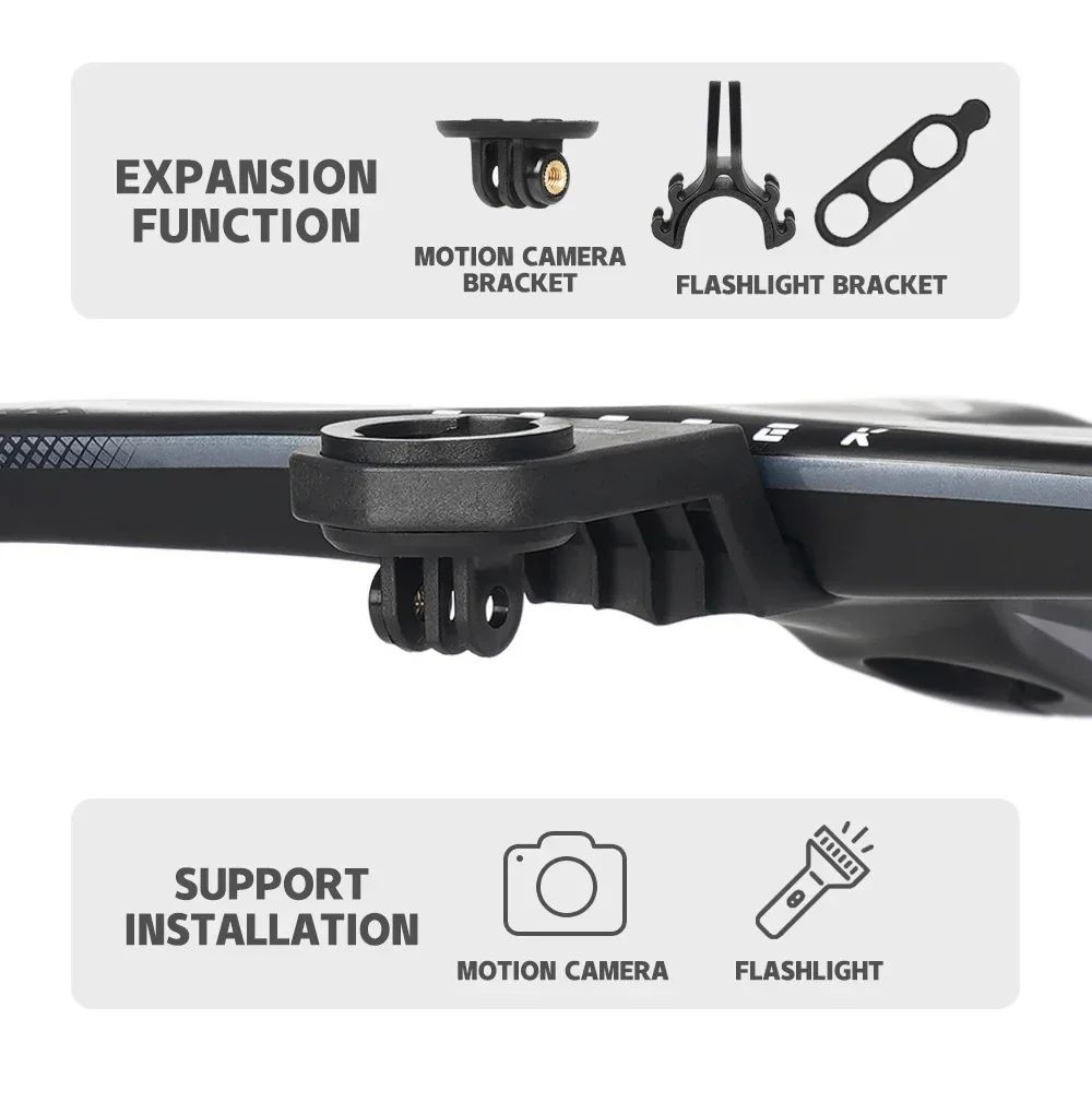 TOSEEK TR5500 T800 Carbon Fahrradlenker Rennrad Integrierter Lenker mit Fahrradcomputerhalterung Vollständig interne Kabelführung – Detail 5