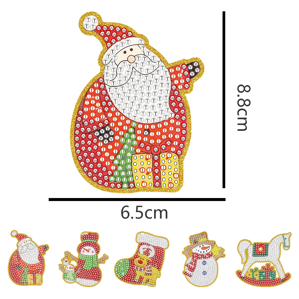 Diamond painting diamond painting accessories 5/10pcs Diamond Painting Christmas Santa Claus Pendant Decoration Atmosphere Decor for Children Christmas Gift Natal Navided