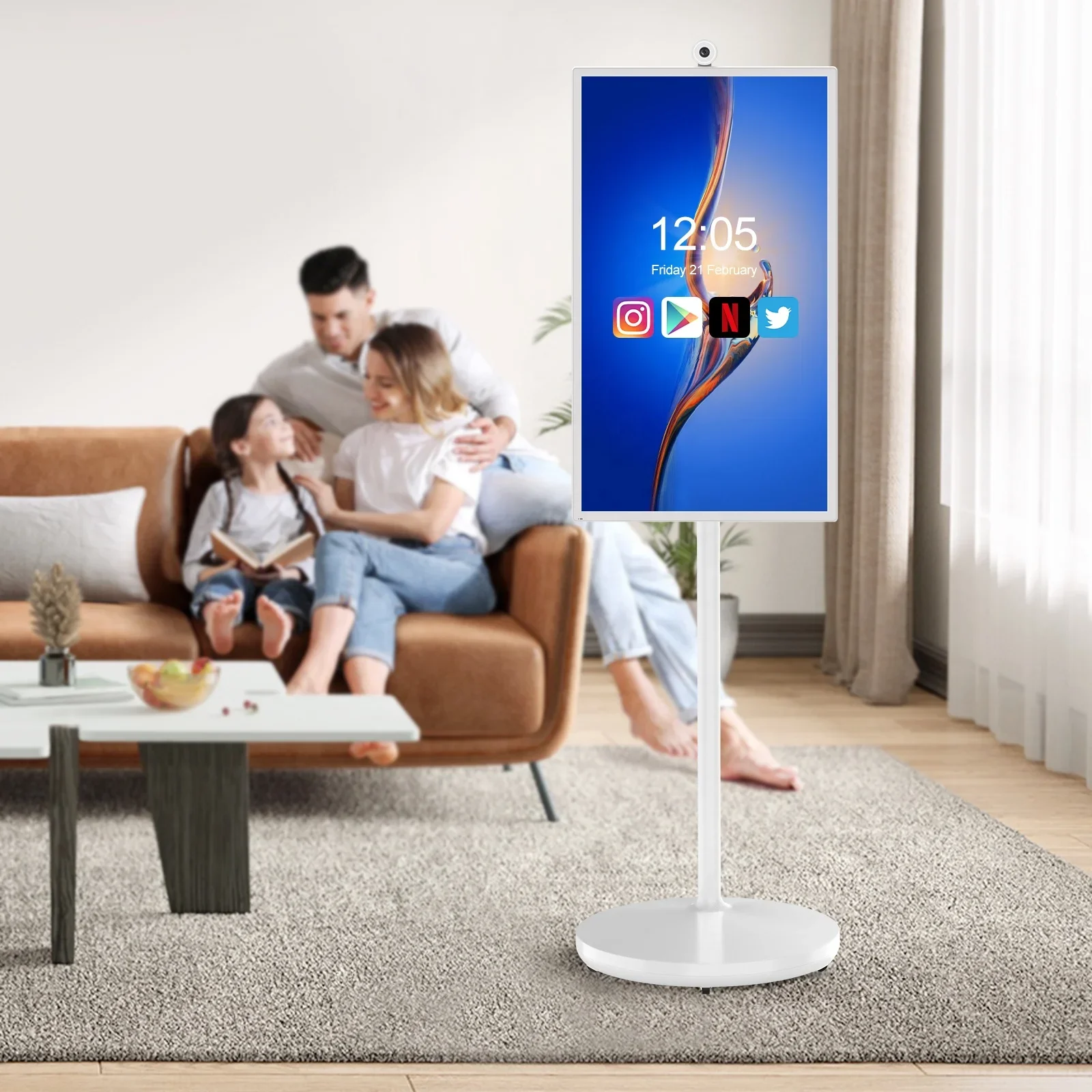 32inch Portable TV Lcd Touch Screen wireless TV display For Home Business Gaming Movable Monitor Displays Smart