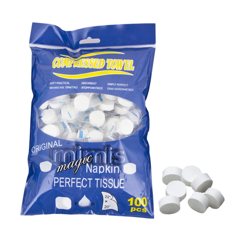 

Compressed Towel Wet Wipes Paper Face Towel Tablet Disposable Napkin Portable Towel Coin Tissues Make Up for Travel