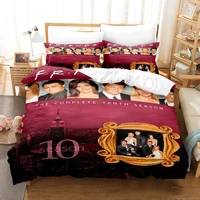 Friends Tv Show Comedy Style Bedding Set Boys Girls Twin Queen Size Duvet Cover Pillowcase Bed Kids Adult Home Textileextile 1
