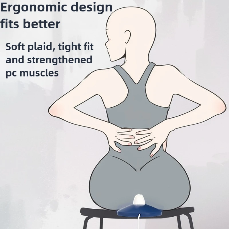 Electric Pelvic Floor Muscle Trainer Kegel Exerciser Ergonomic Sit-On-Top Portable for Home Office Hip Strengthening Recovery