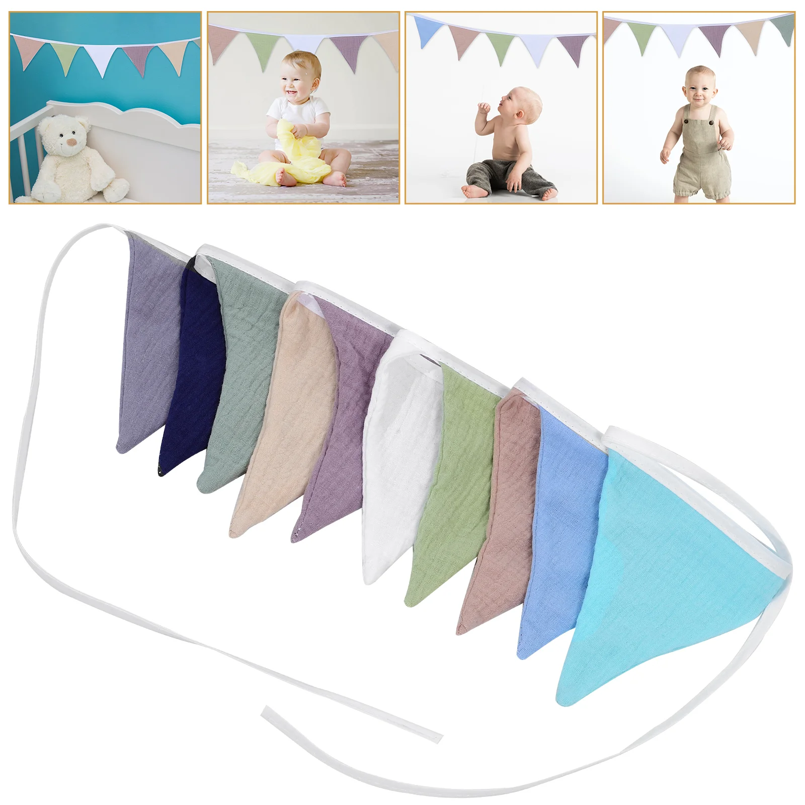 

Triangle Bunting Flag Baby Garland Hanging Flag Banner Baby Shower Hanging Banner Room Decor