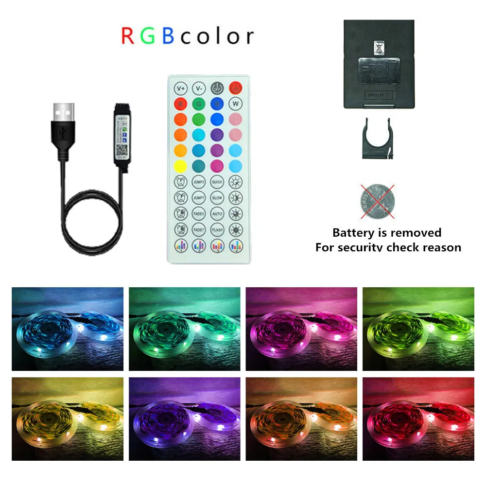 LED 1-5m 10m 15m 20m 30m LED Strip Light for Room Decor Bluetooth Control Color 5050 LED Tape TV Backlight Bedroom Neon Lighting