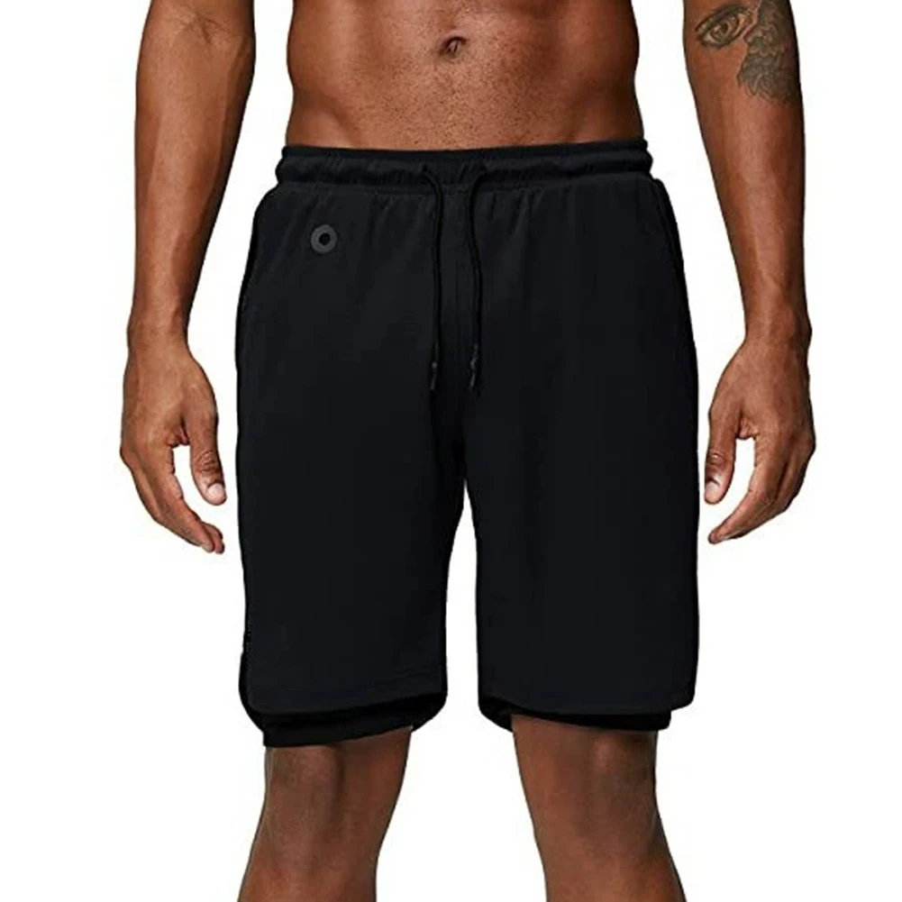 

Стильные пляжные праздничные шорты, штаны для бодибилдинга, фитнеса, мужские однотонные спортивные брюки из полиэстера для тренировок