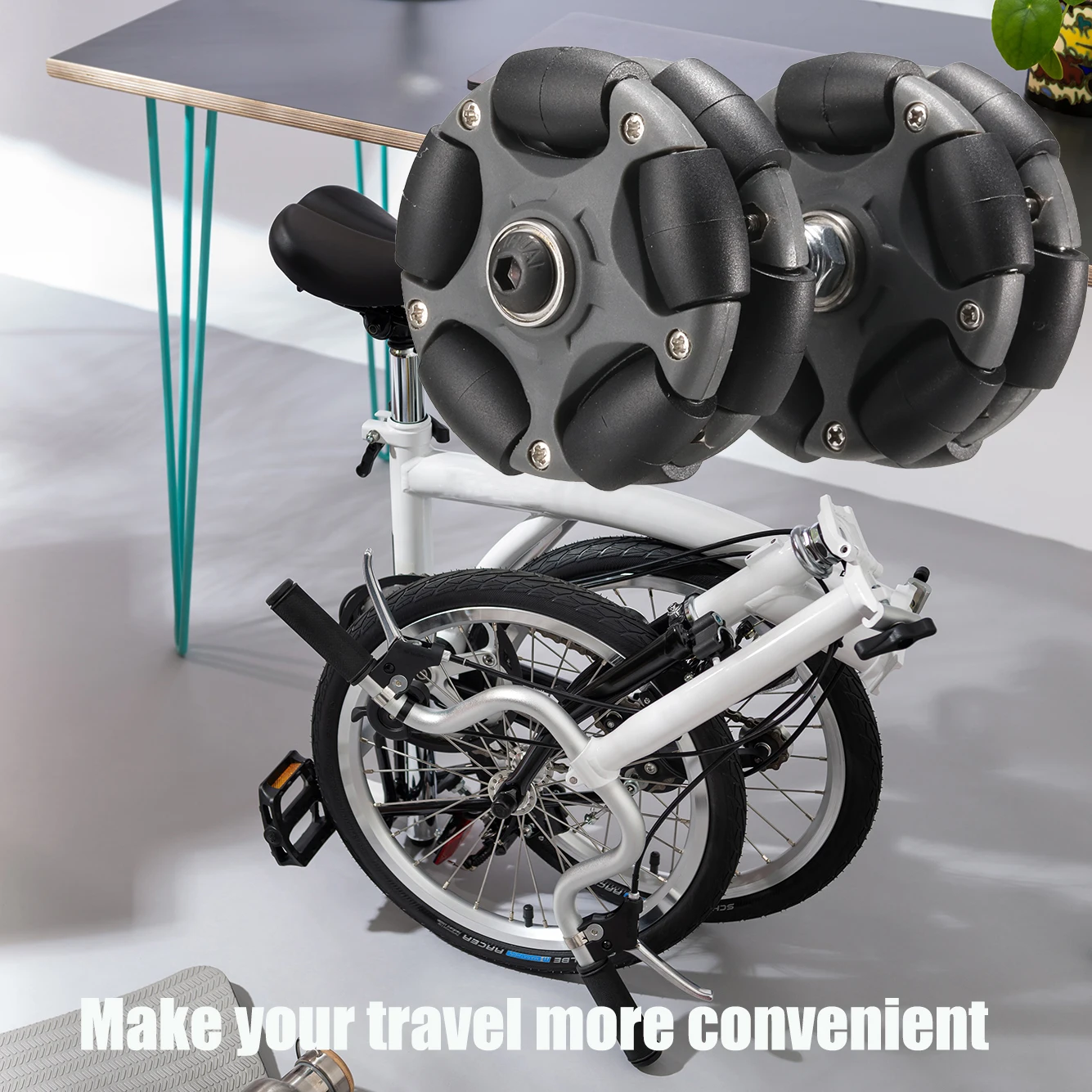 Easywheel-rueda Fácil Para Bicicleta Plegable Brom... – Grandado