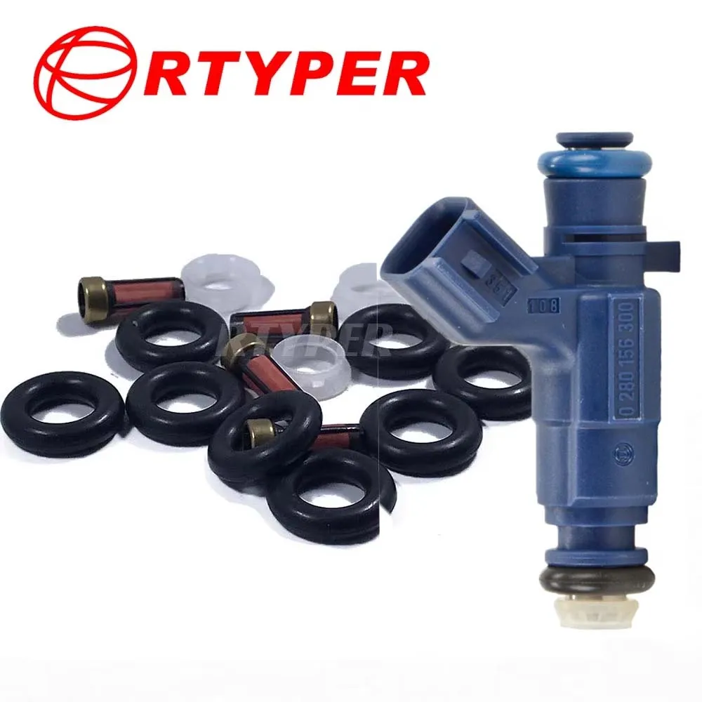 4 Sets 0280156028 XL2E-A1C Fuel Injector Repair Kits 02202 For Ford Explorer Mercury Explorer