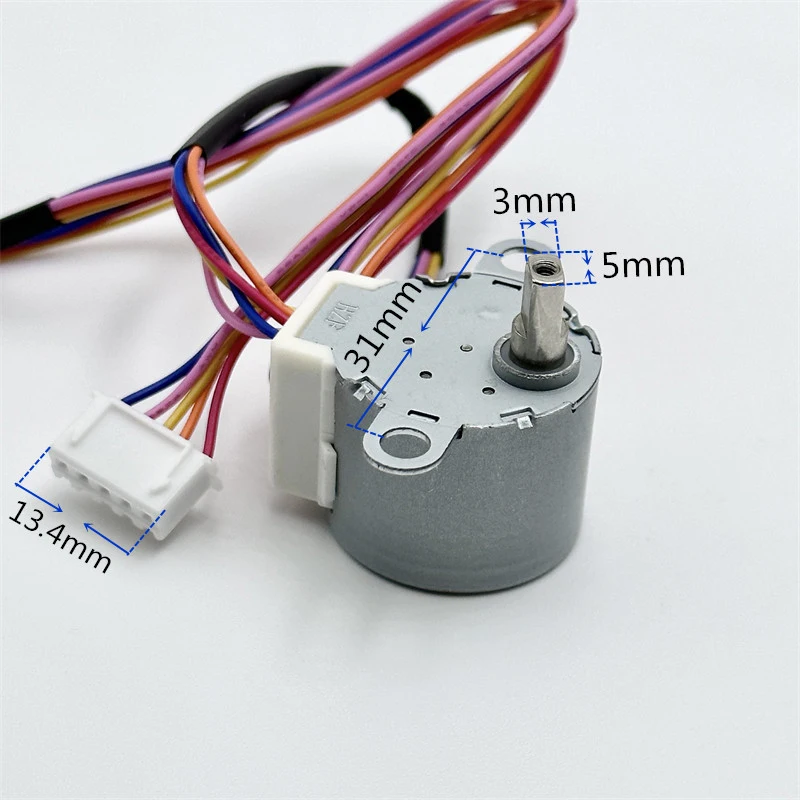 Description Picture 3 of itemDC 5V 24BYJ48 Micro Gear Stepper Reduction Motor 4-Phase 5-Wire 64:1 Reduction Ratio for Arduino/Camera Monitoring