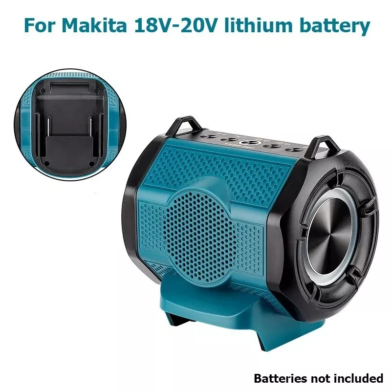 Bluetooth Speaker for Makita 18V Li-ion Battery With USB Type-C Port Cordless Sm