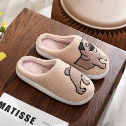 Cozy Furry Cotton Slippers - Cute Warm Non-Slip Indoor Footwear - 36-37 (Bagequan)