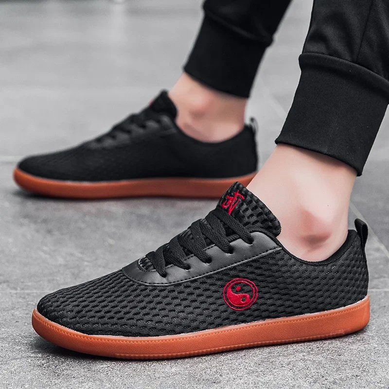 Martial Arts Shoes Men Women Tai Chi Shoes Outdoor Ladies Flat Walking Kung Fu Sneakers Soft Sole Wushu