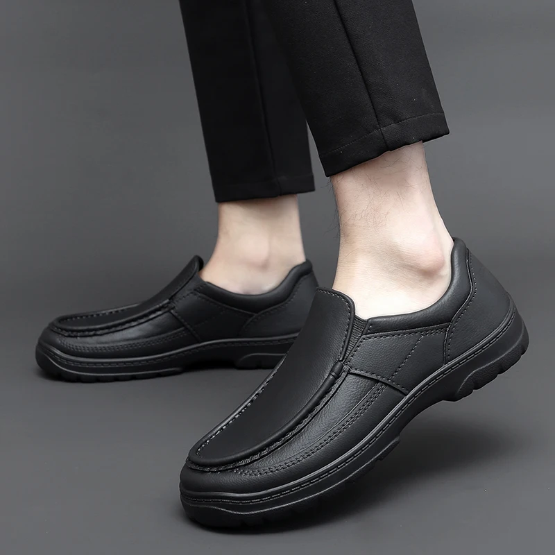 

2023 new Chef Shoes Non-slip Oil-resistant Wear-resistant Lightweight Men's Shoes Slip On Size 39-46