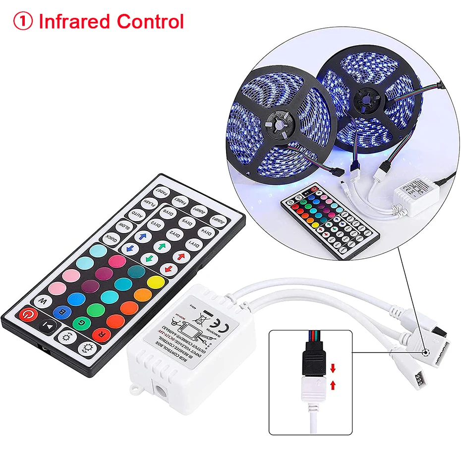 Rgb Controller Smart Tuya Wifi Bluetooth Infrarood Controller Met Afstandsbediening Voor 12V 24V Rgb Led Strip Neon Light Tape