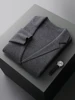 Autumn Winter Men Cashmere Sweater Button Cardigan Turn-Down Collar 100% Merino Wool Pocket Knitwear Soft Casual Fashion Coat 5