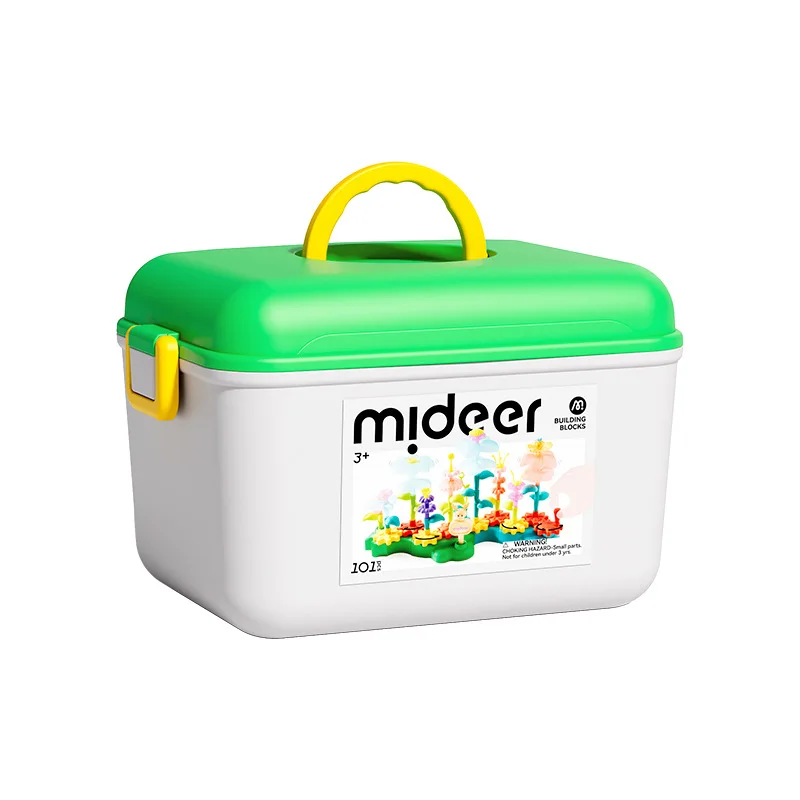Mideer Children Rotating Dreamy Garden Gear Linkage Building Blocks DIY Assemble Educational Toys Christmas Gifts For Kids 3Y+