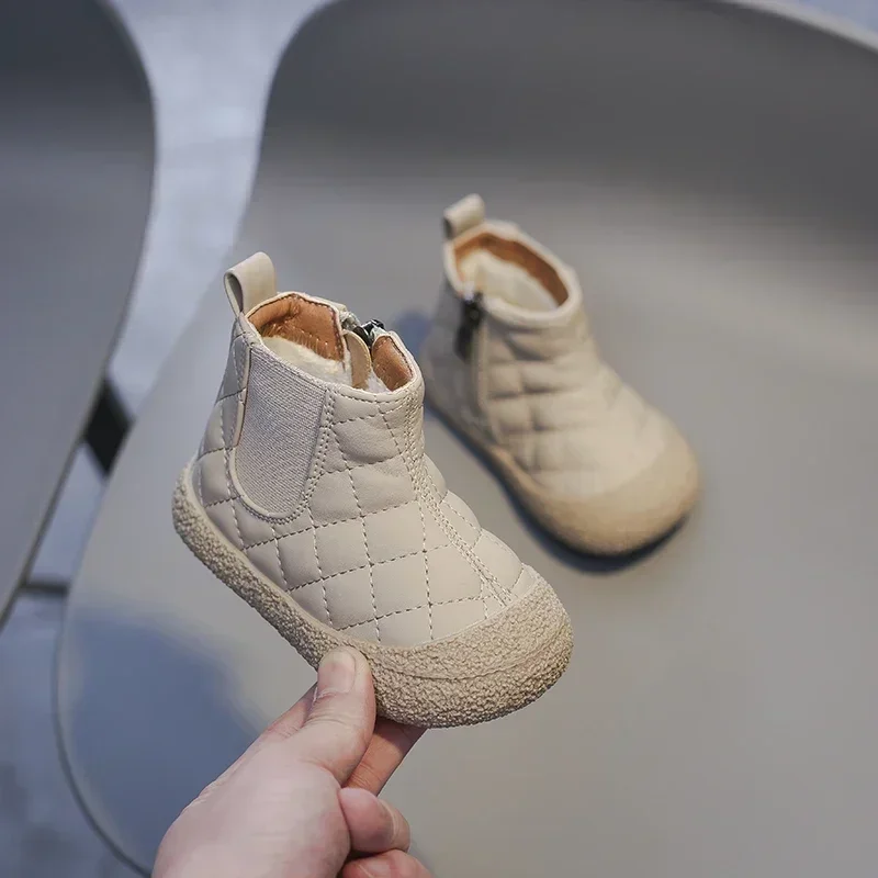 Winter Boots for Baby Boys Outdoor Girls Snow Boots Plush Children Cotton Shoes Non-slip Kids Casual Shoes Infant Toddler Shoes - Image 4