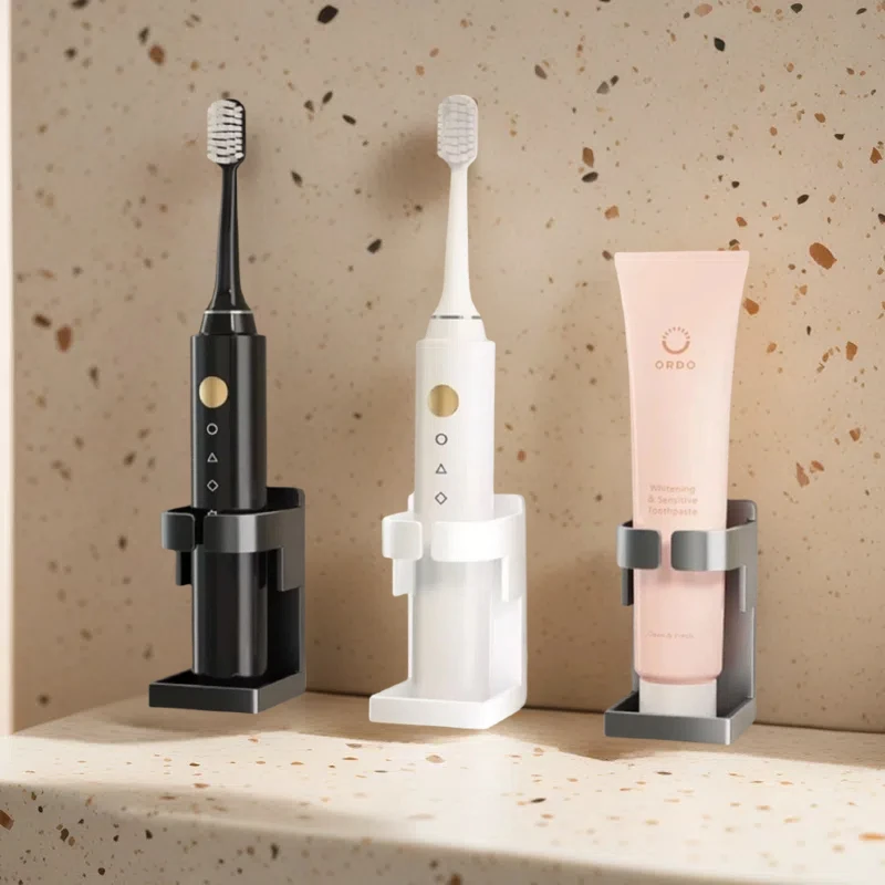 Electric Toothbrush Holder-Space-Saving Bathroom Toothbrush Organizer Essential Bathroom Accessories for a Clutter-Free Space