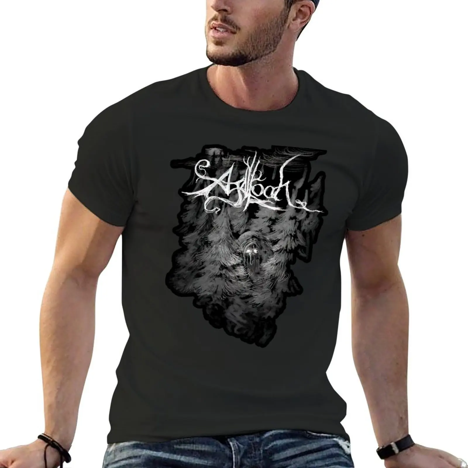 

hidden among the tree T-Shirt cotton graphic tees customs design your own graphic shirts Men's t-shirt
