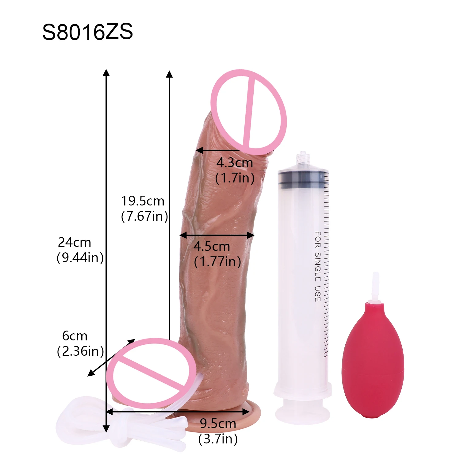 Thick Squirting Penis Large Silicone Ejaculation Realistic Dildo Sucker Skin Touch Anal Sex Toy For Women Masturbate