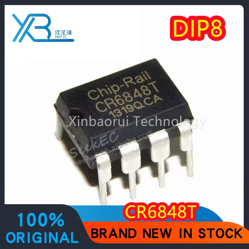 (5/20pieces) CR6848 CR6848T direct plug DIP8 offline switching power supply chip IC 100% brand new original electronics