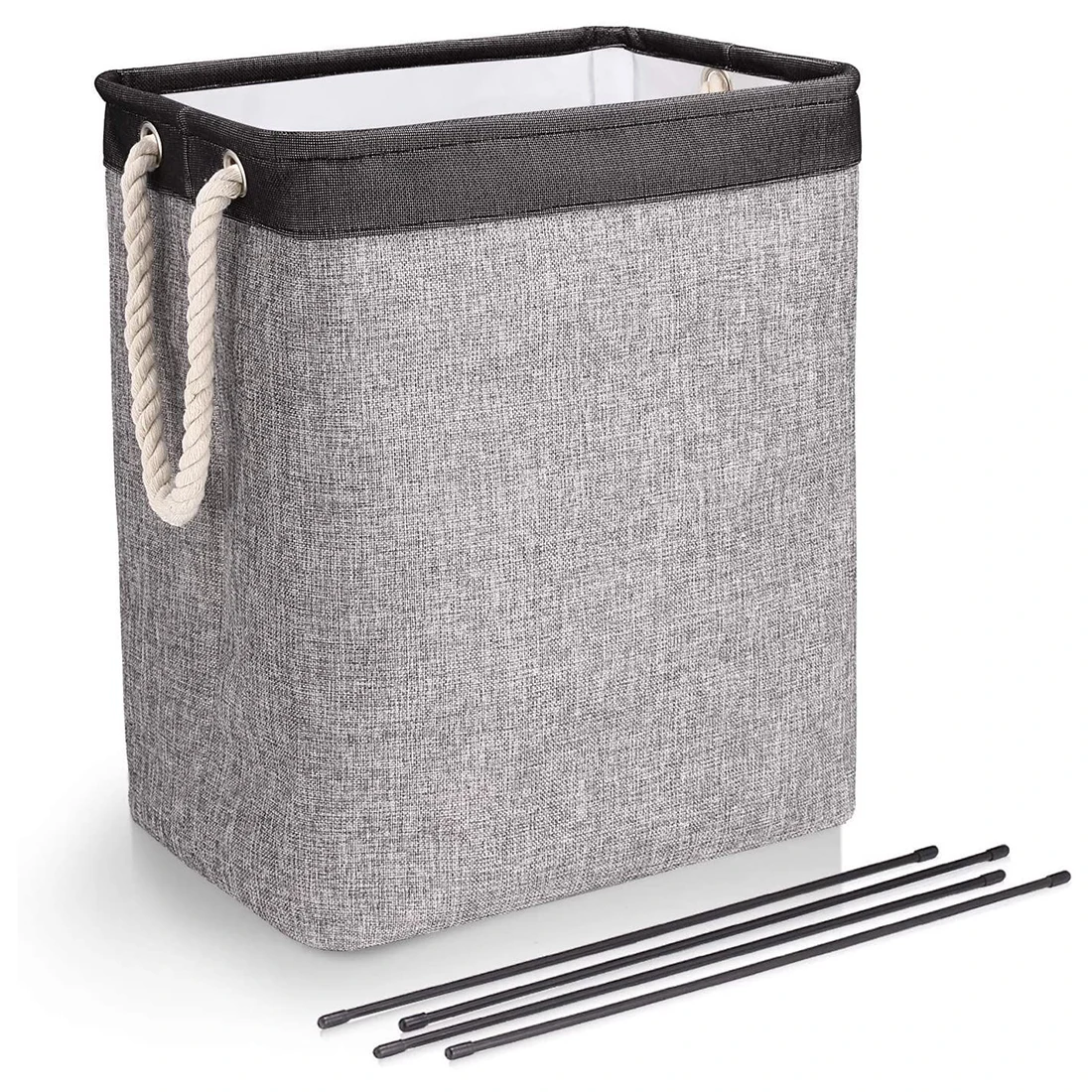 CherryNow - Cesta grande de mimbre para la entrada, recámara, cestas decorativas de yute para ropa, juguetes, cesta de toalla para baño, 22 x 14 pulgadas, 83 L
