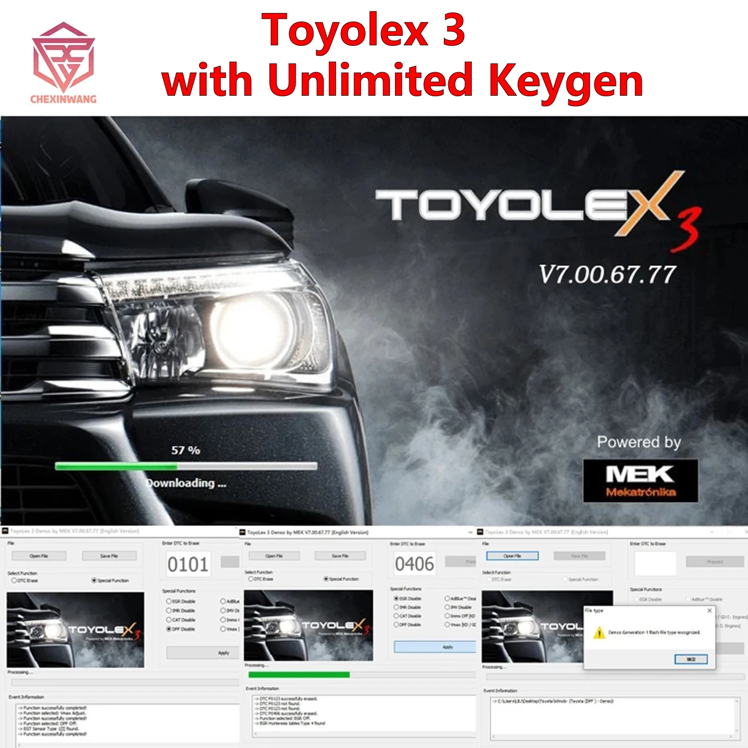 

Toyolex 3 Toyolex3 Software with unlimited Keygen for Lexus Denso Mascheramento DTC Disable Funziona for Kess Ktag ECU Tuning