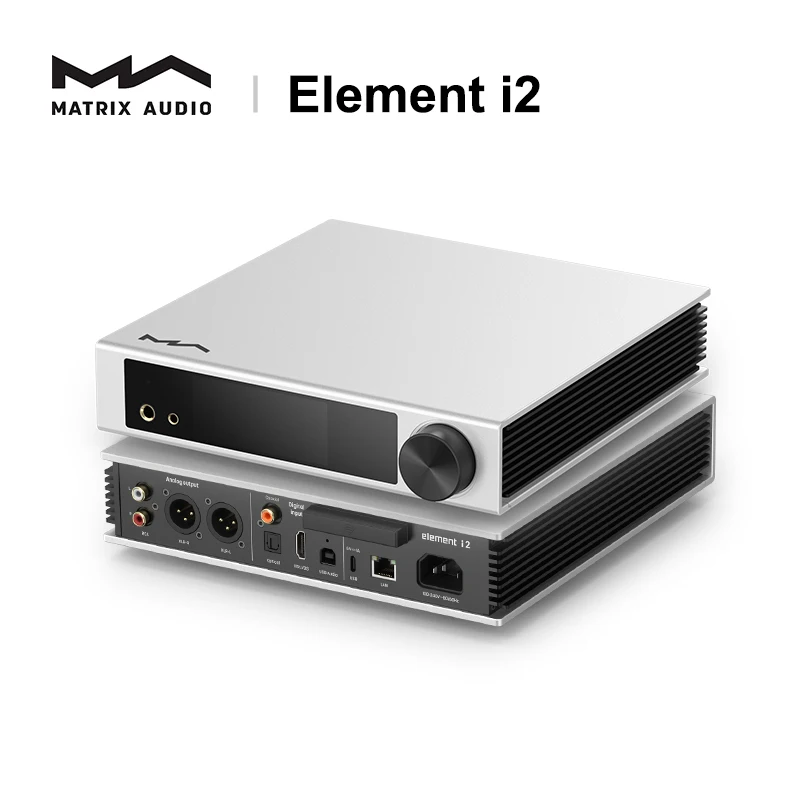 

Matrix Element i2 Bluetooth Streamer Music Player AMP/DAC All-in-one Headphone Amplifier Decoder ES9038Q2M AirPlay DINA WiFi