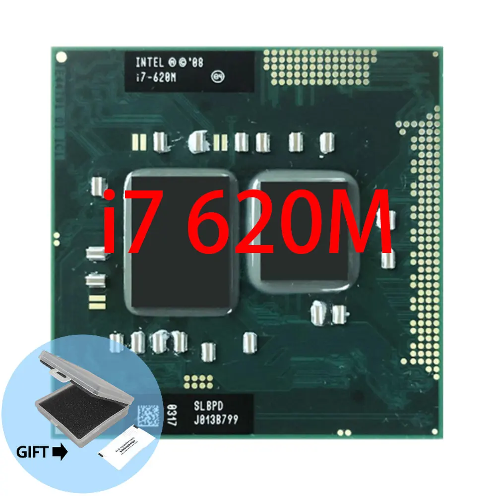 Intel Core i7 620M i7 620M SLBTQ SLBPD 2.6 GHz Dual Core Quad Thread ...