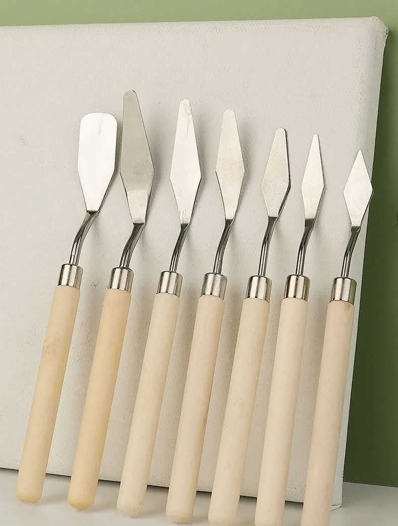 6pcs/set Plastic Painting Knife For Mixing And Spreading Pastes Scraper  Spatula Shove Knife Painting Artist Oil Painting Tools - Diy Craft Storage  - AliExpress